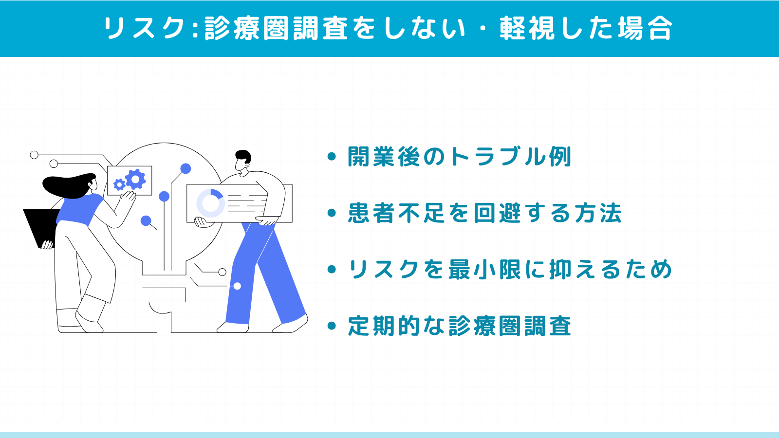 診療圏調査をしない・軽視した場合のリスク